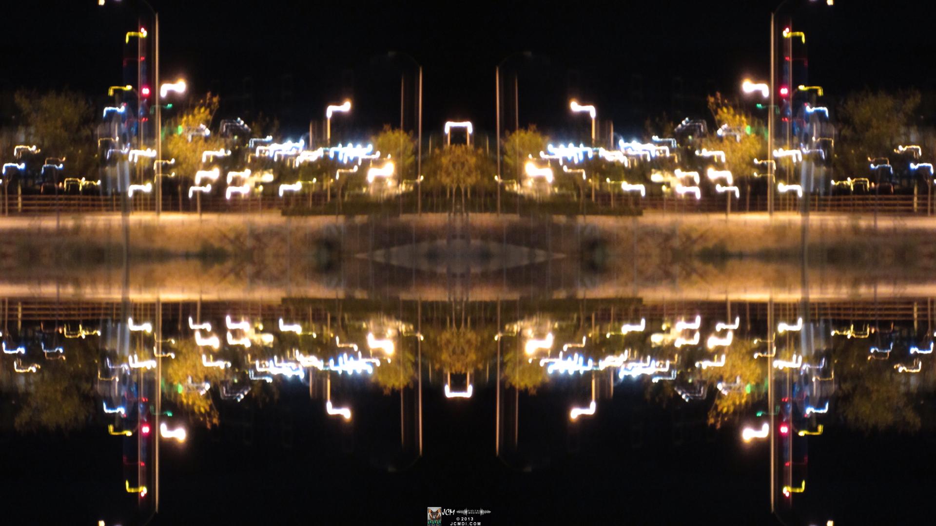 Quadroscopic art made from a still image � Filming Coyotes at WalMart